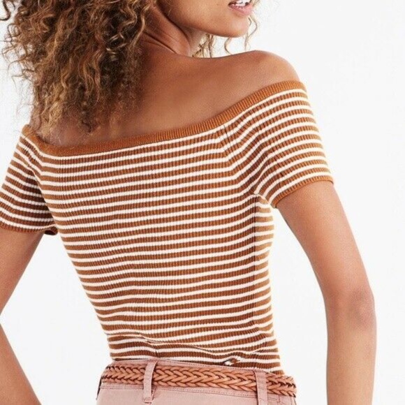 Madewell Tops - 2/$25 Madewell Off-the-Shoulder Sweater in Stripe